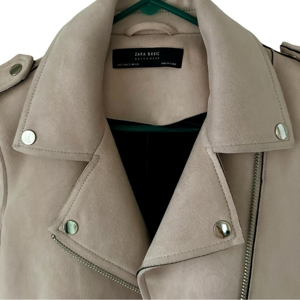 Zara Basic Women’s Pink Faux Leather With Belt Size S - Picture 5 of 7